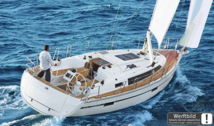 Heck Steuerbord Aussenaufnahme einer Bavaria cruiser 37