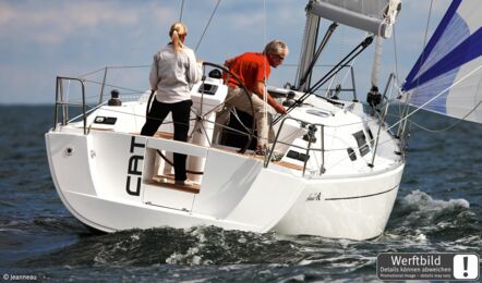 Heck Aussenaufnahme einer Hanse 325 in Heiligenhafen