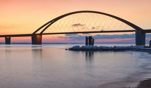 Yachtcharter Ostsee ab Heiligenhafen - Die Fehmarn-Sund-Brücke