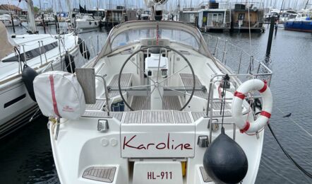 Heck Aussenaufnahme der Vilm 41 CR "Karoline" in Barth