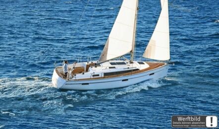 Steuerbordansicht unter Segel einer Bavaria cruiser 37 in Flensburg